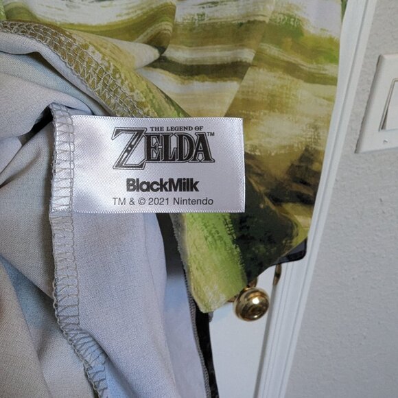 Legend of Zelda Blackmilk Multicolor Graphic Button Down Shirt - Picture 6 of 9